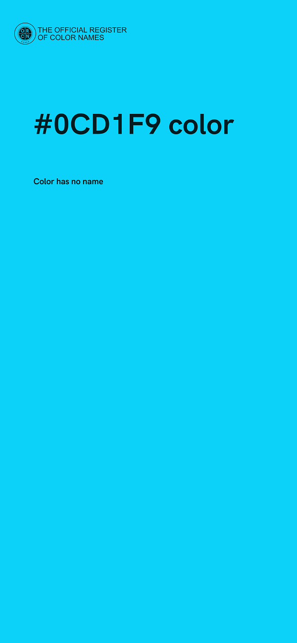 #0CD1F9 color image