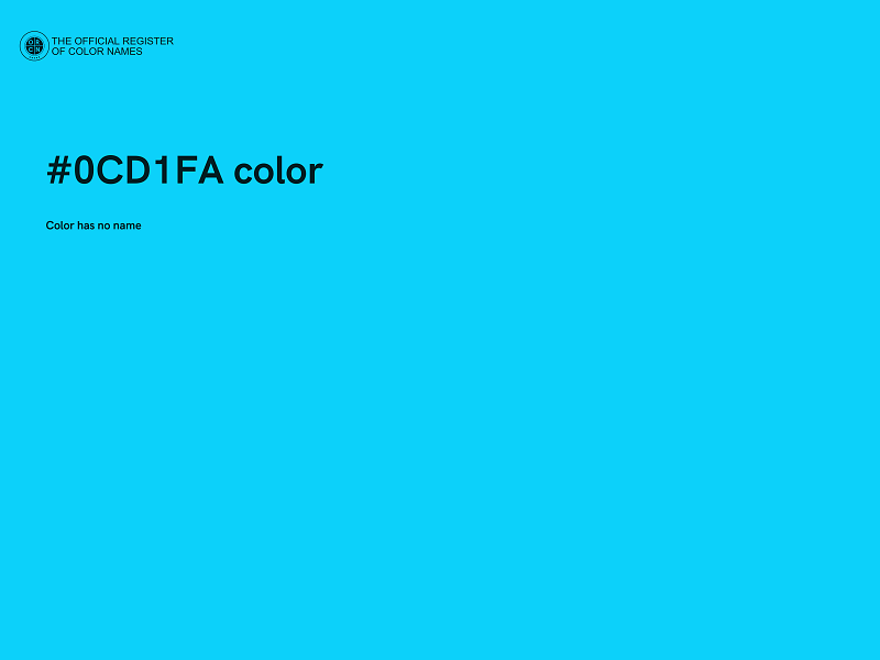 #0CD1FA color image