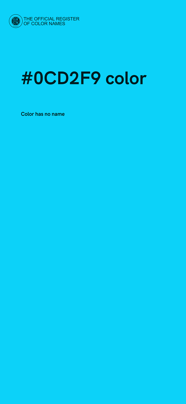 #0CD2F9 color image