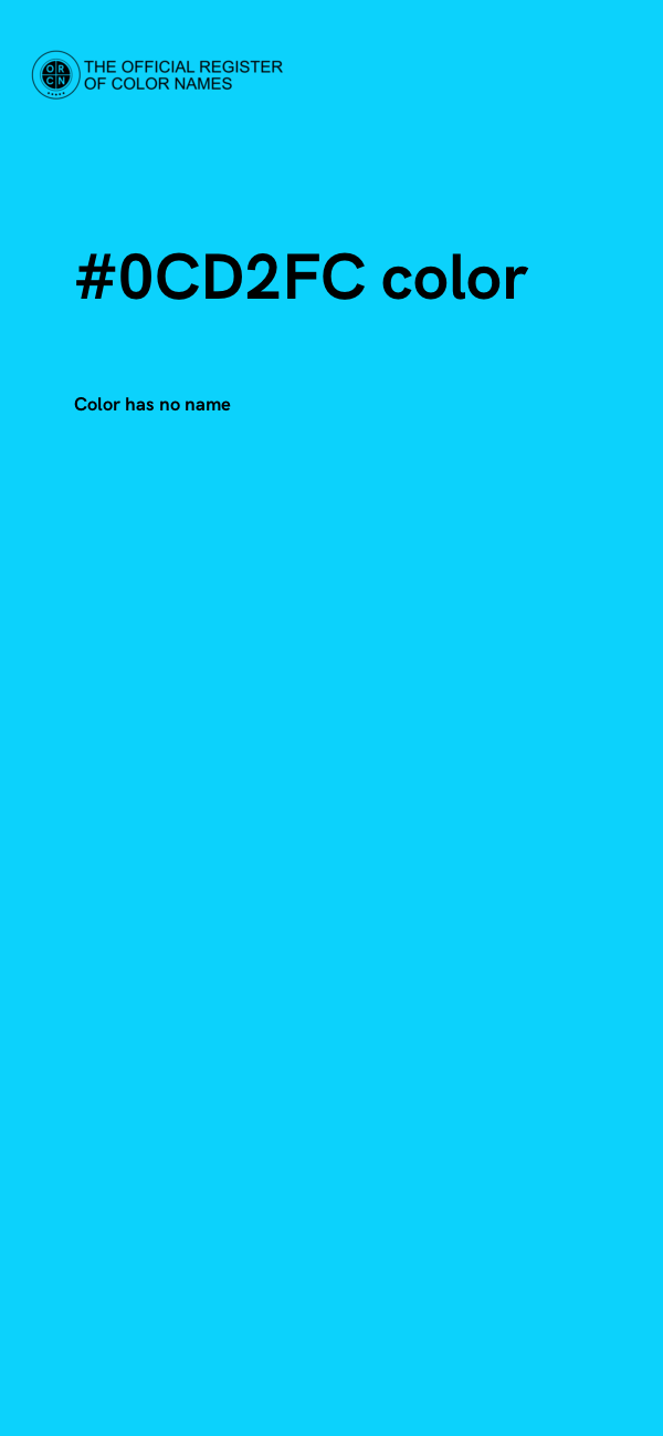 #0CD2FC color image