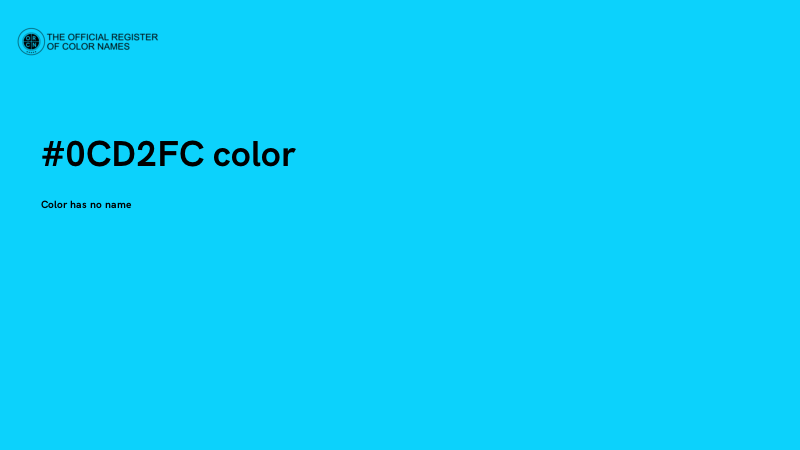 #0CD2FC color image