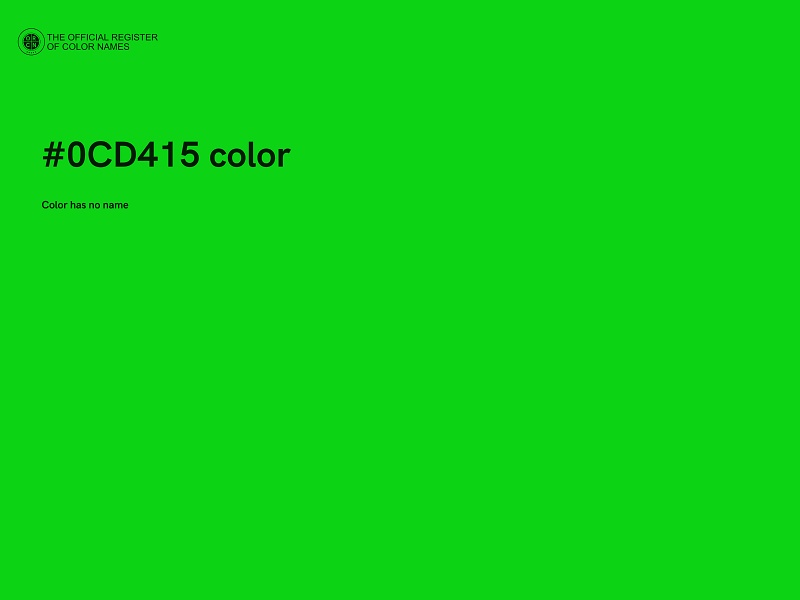 #0CD415 color image