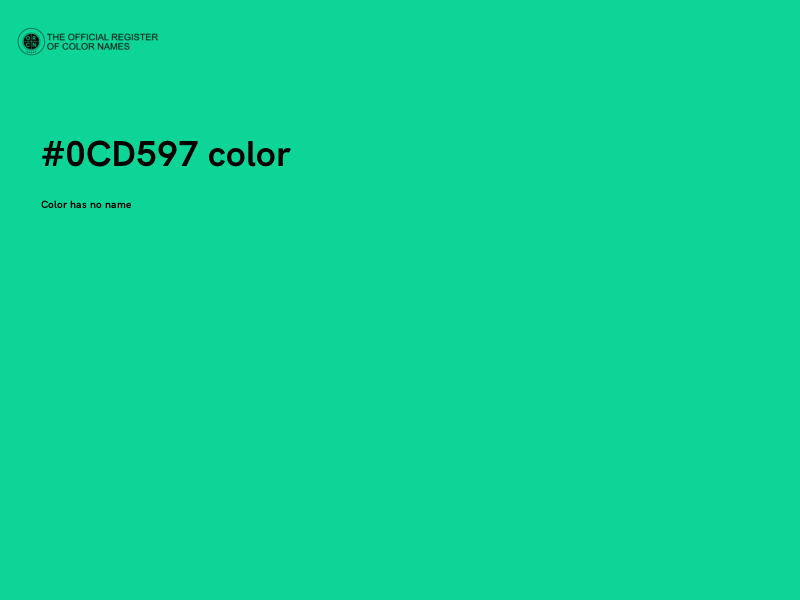 #0CD597 color image