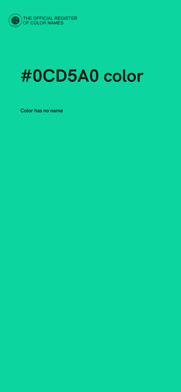#0CD5A0 color image