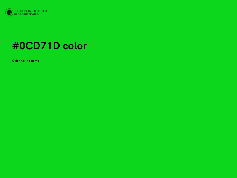 #0CD71D color image