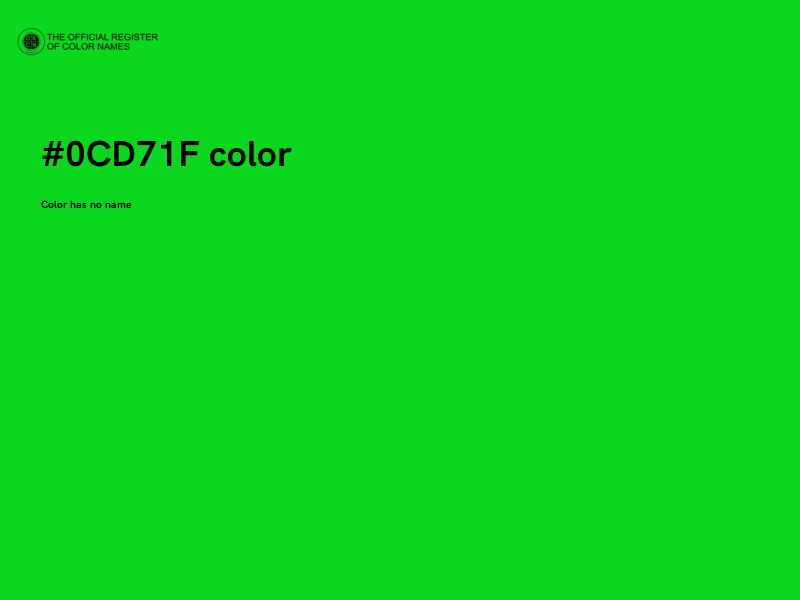 #0CD71F color image