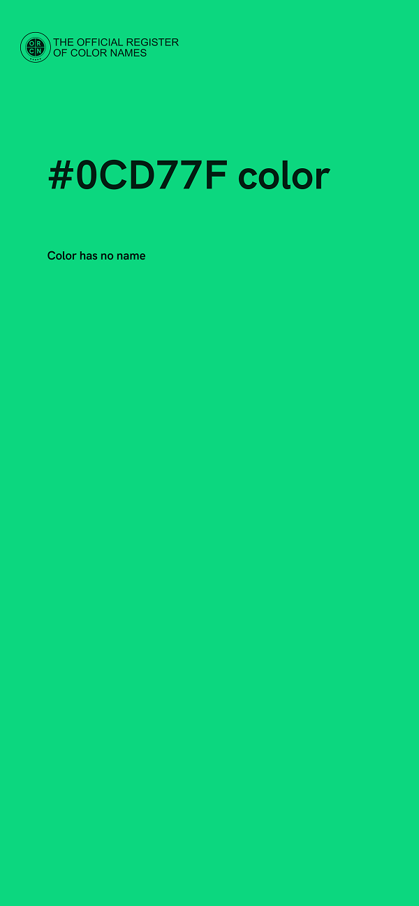 #0CD77F color image