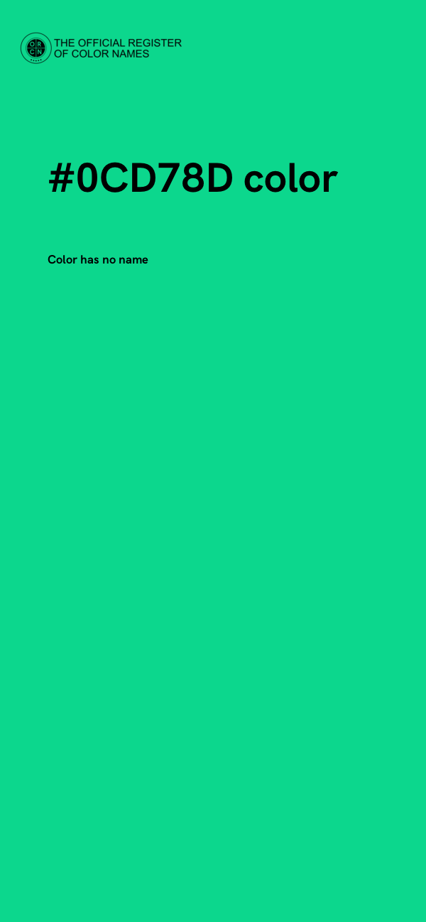 #0CD78D color image