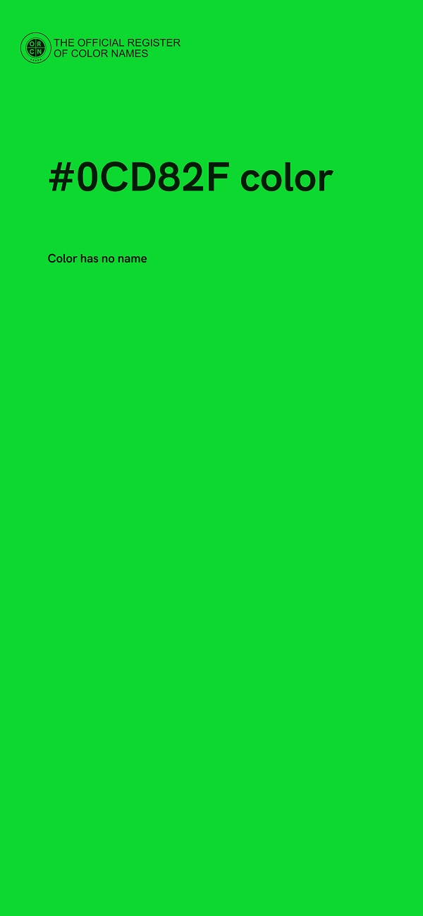 #0CD82F color image