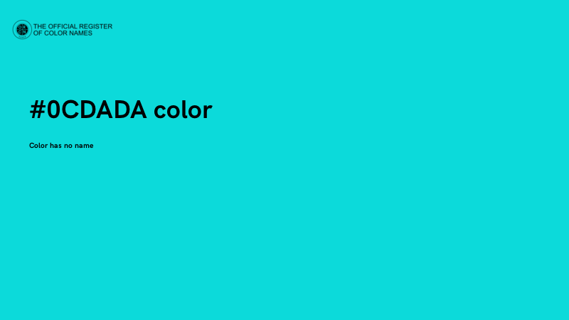 #0CDADA color image