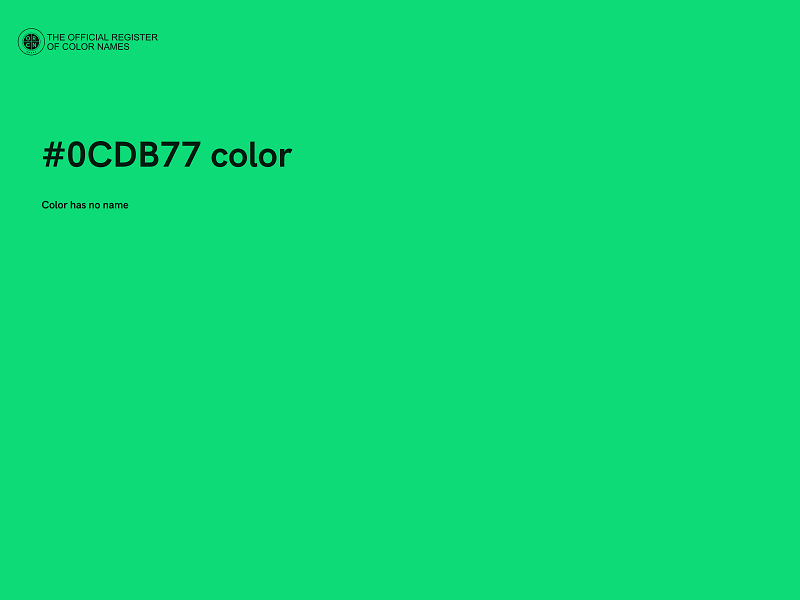 #0CDB77 color image