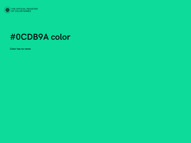 #0CDB9A color image