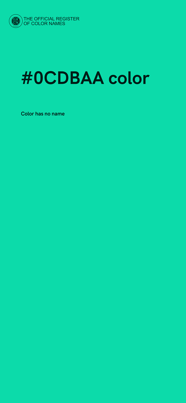 #0CDBAA color image