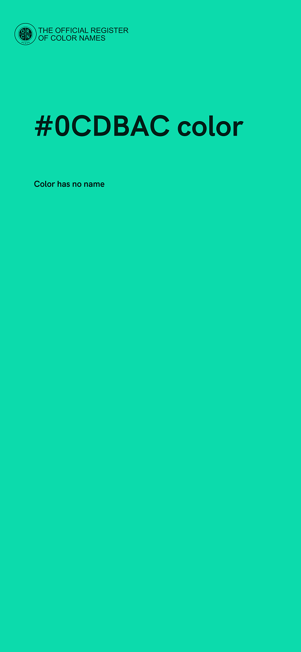 #0CDBAC color image