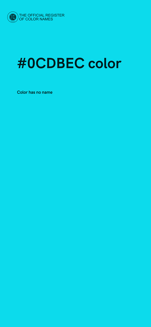 #0CDBEC color image