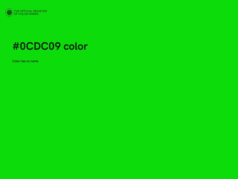 #0CDC09 color image