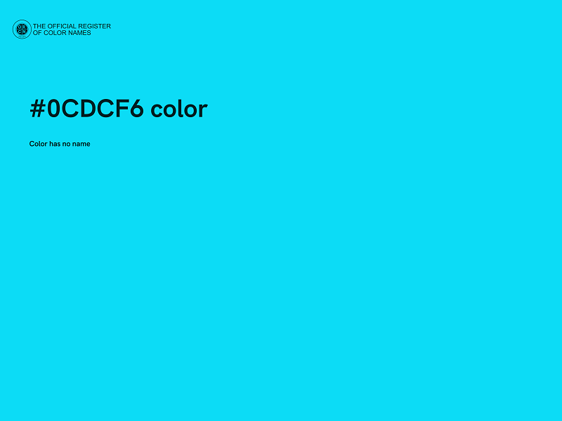 #0CDCF6 color image