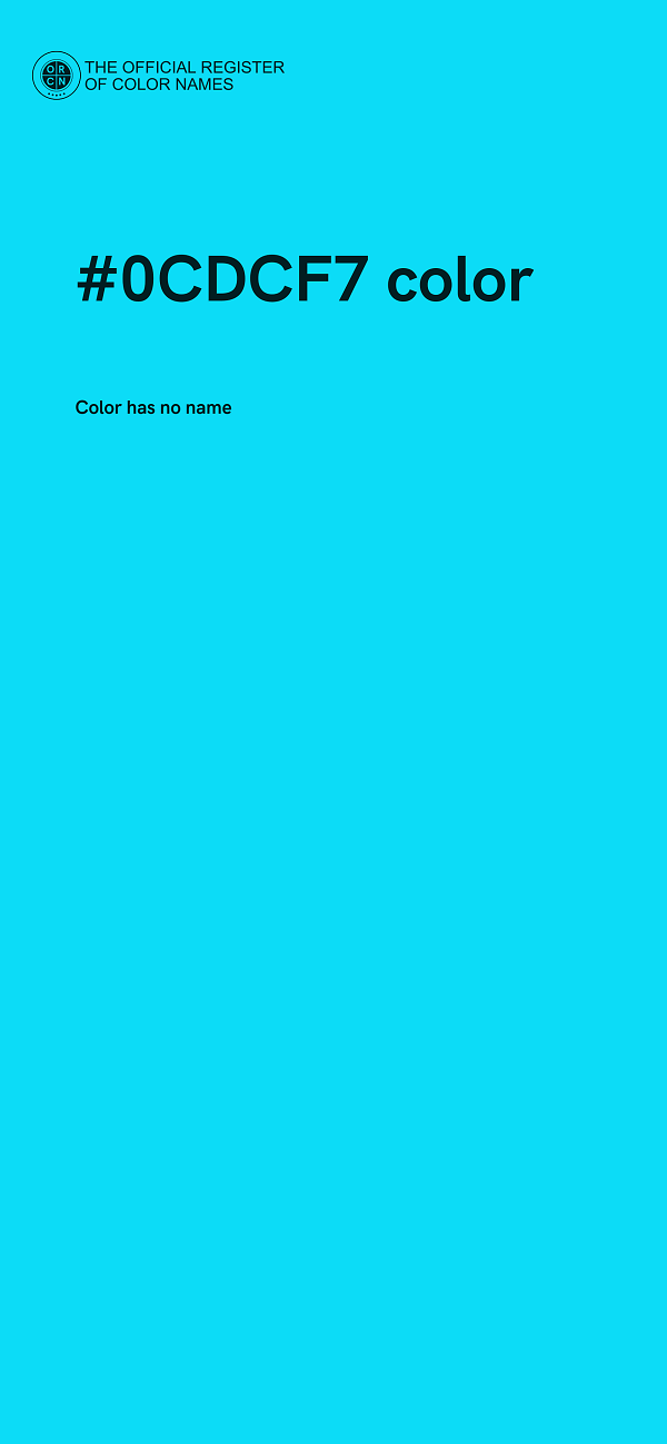 #0CDCF7 color image