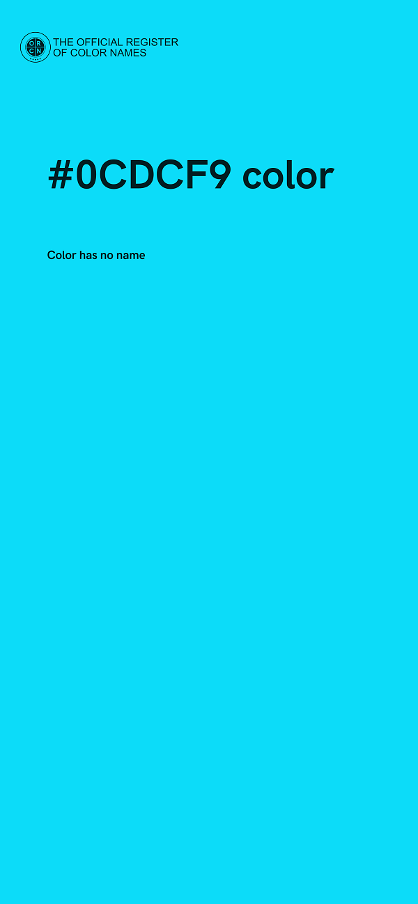 #0CDCF9 color image