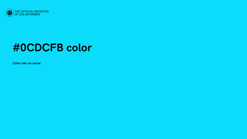 #0CDCFB color image