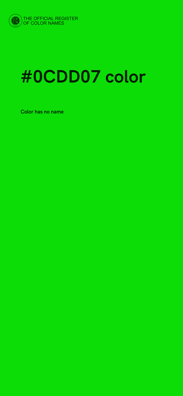 #0CDD07 color image
