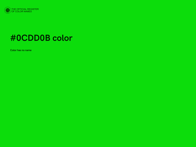 #0CDD0B color image
