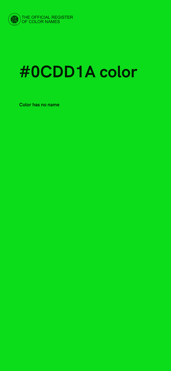 #0CDD1A color image