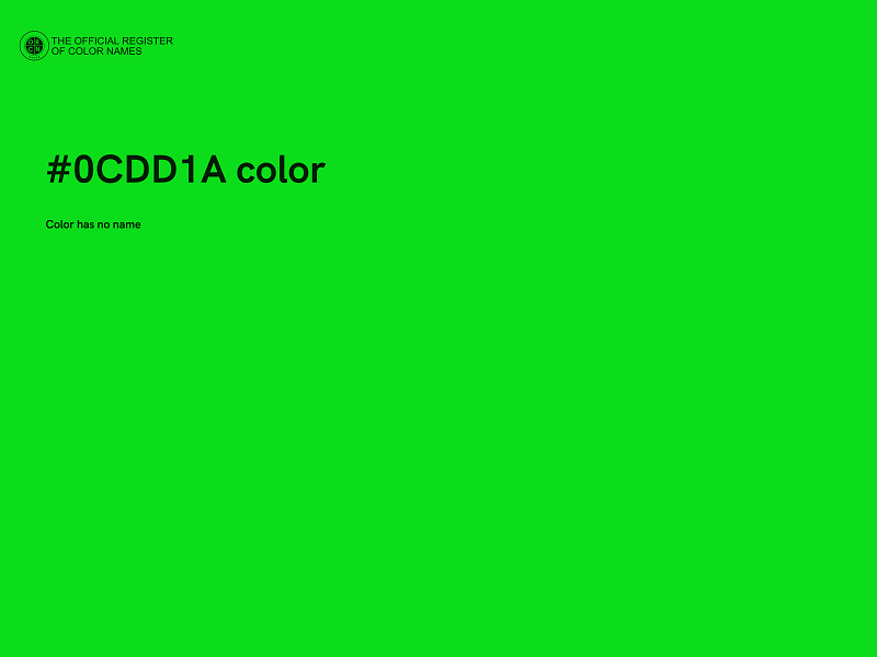 #0CDD1A color image