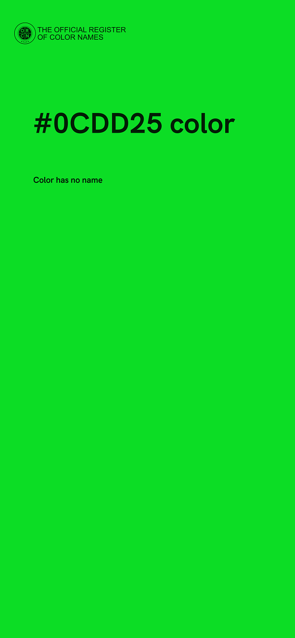 #0CDD25 color image