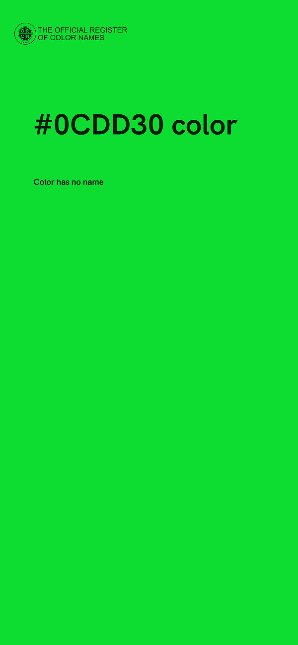 #0CDD30 color image