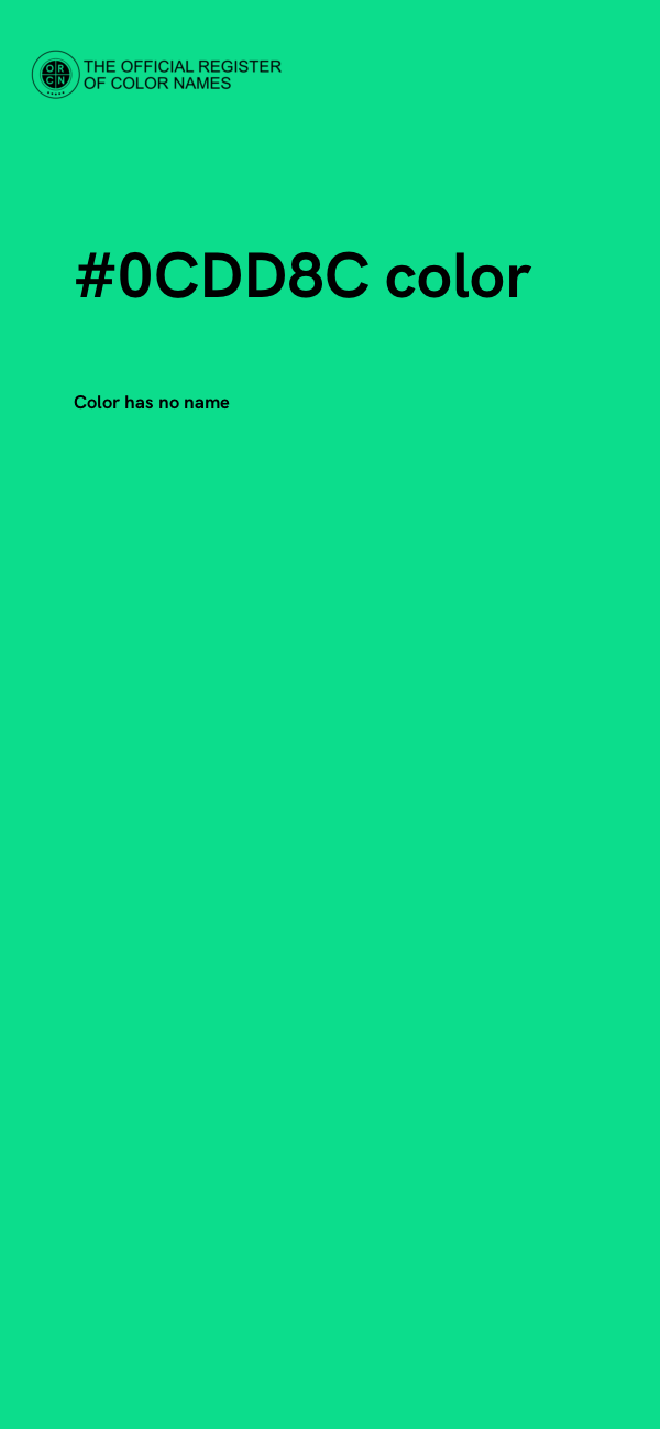 #0CDD8C color image