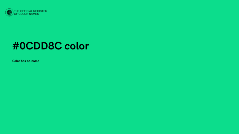 #0CDD8C color image