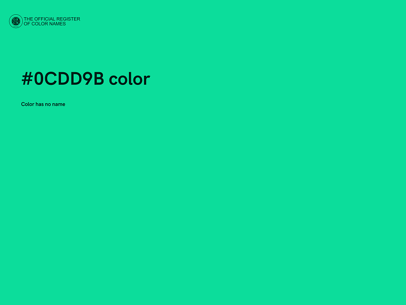 #0CDD9B color image