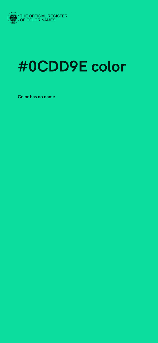 #0CDD9E color image