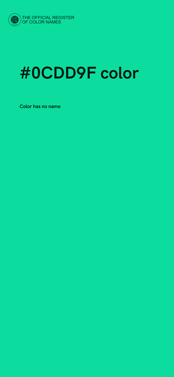 #0CDD9F color image