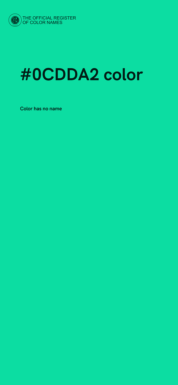 #0CDDA2 color image