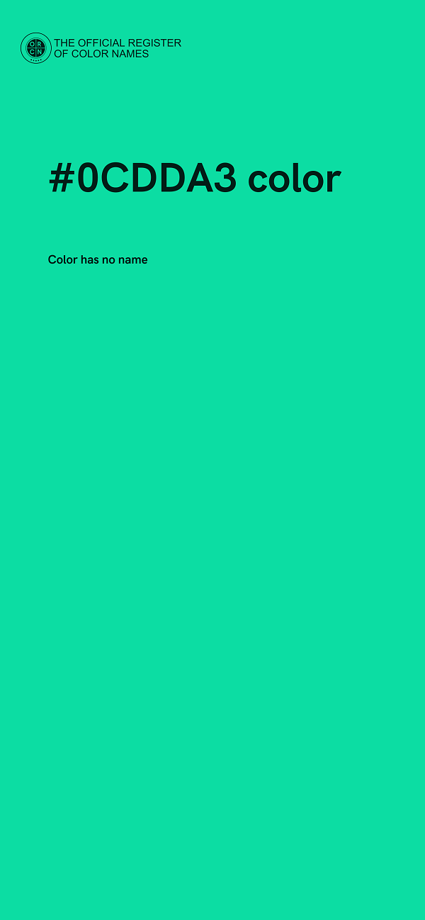 #0CDDA3 color image