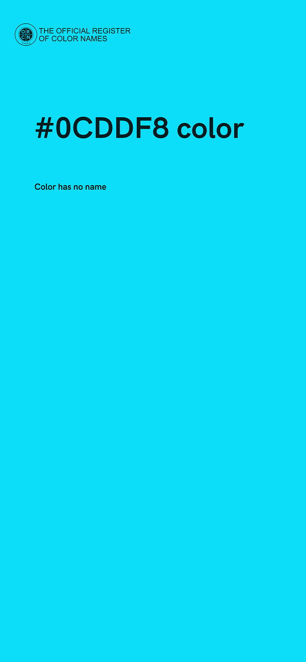 #0CDDF8 color image