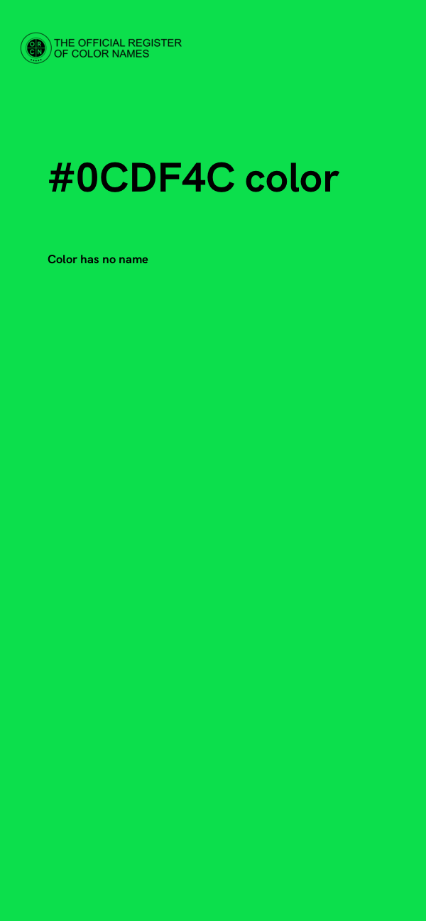 #0CDF4C color image