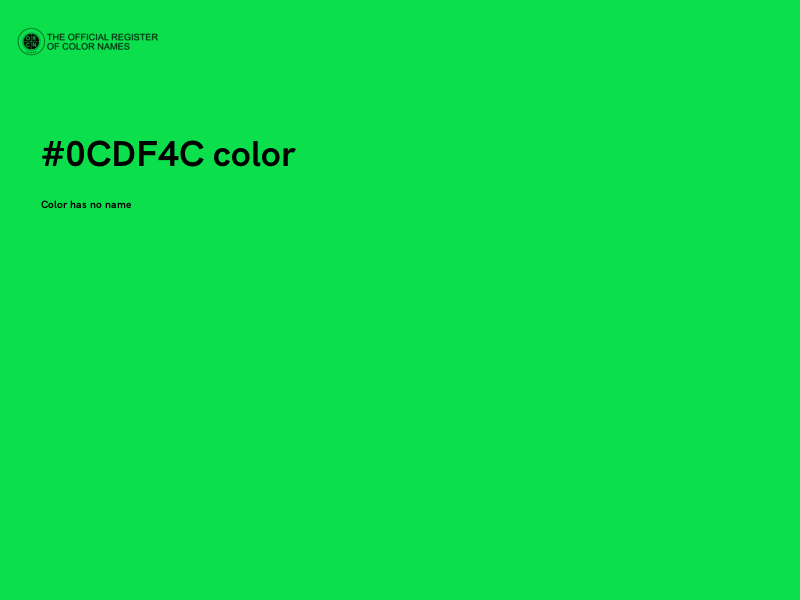 #0CDF4C color image