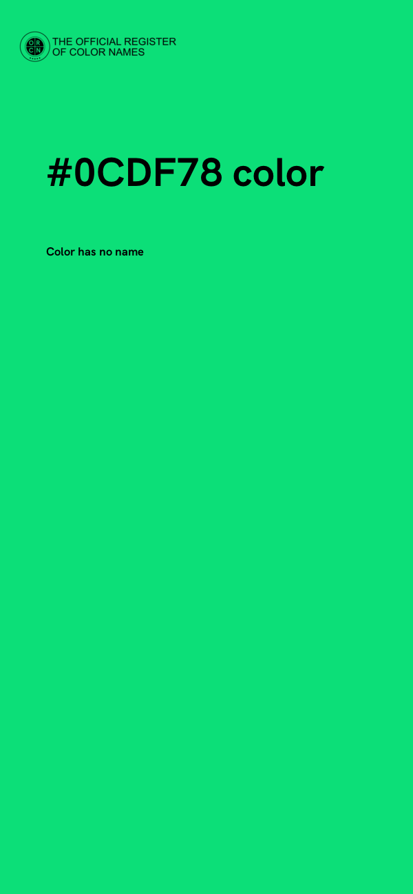 #0CDF78 color image