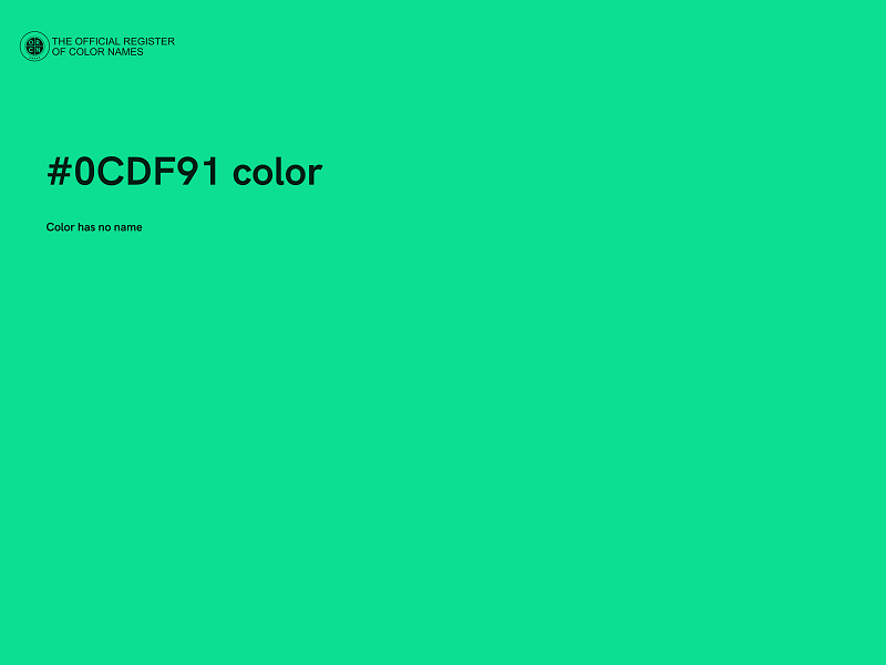 #0CDF91 color image