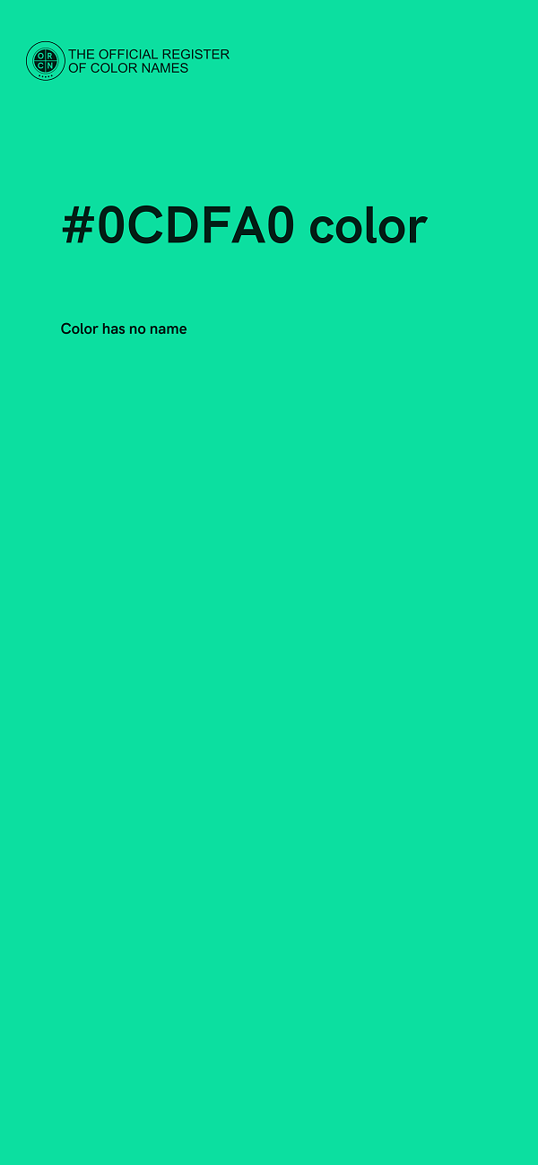 #0CDFA0 color image