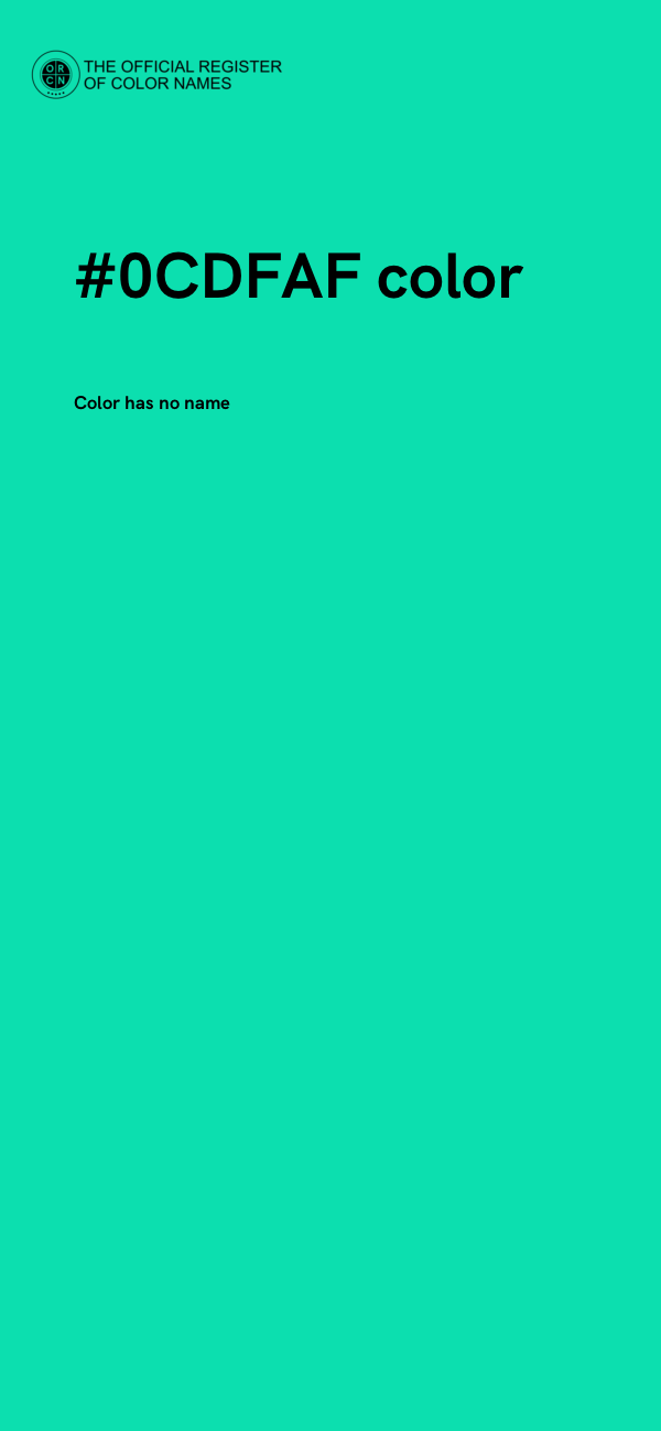 #0CDFAF color image