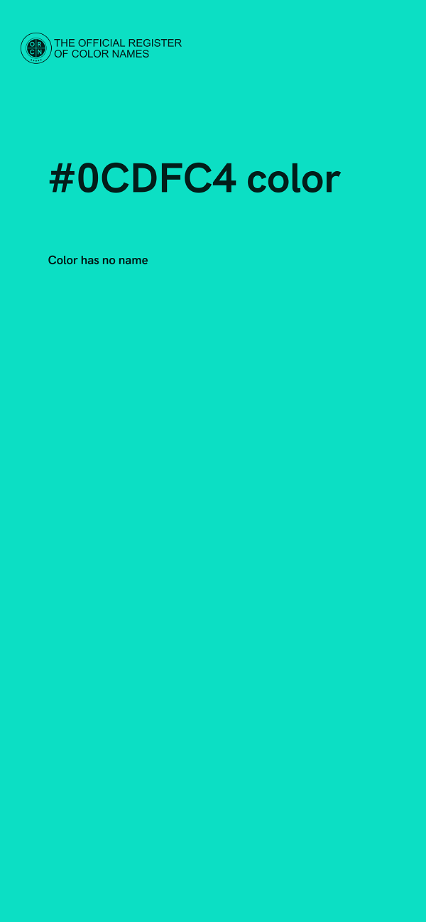 #0CDFC4 color image