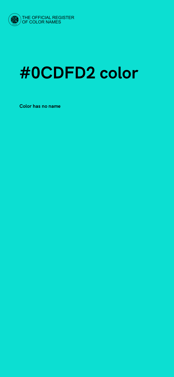 #0CDFD2 color image