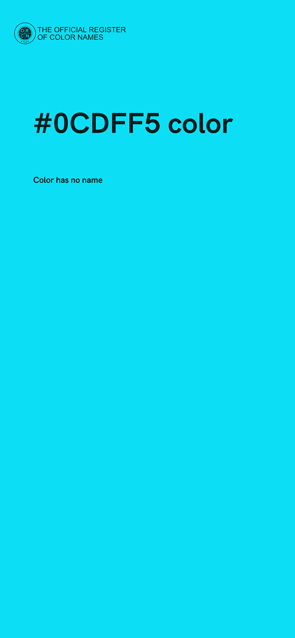 #0CDFF5 color image
