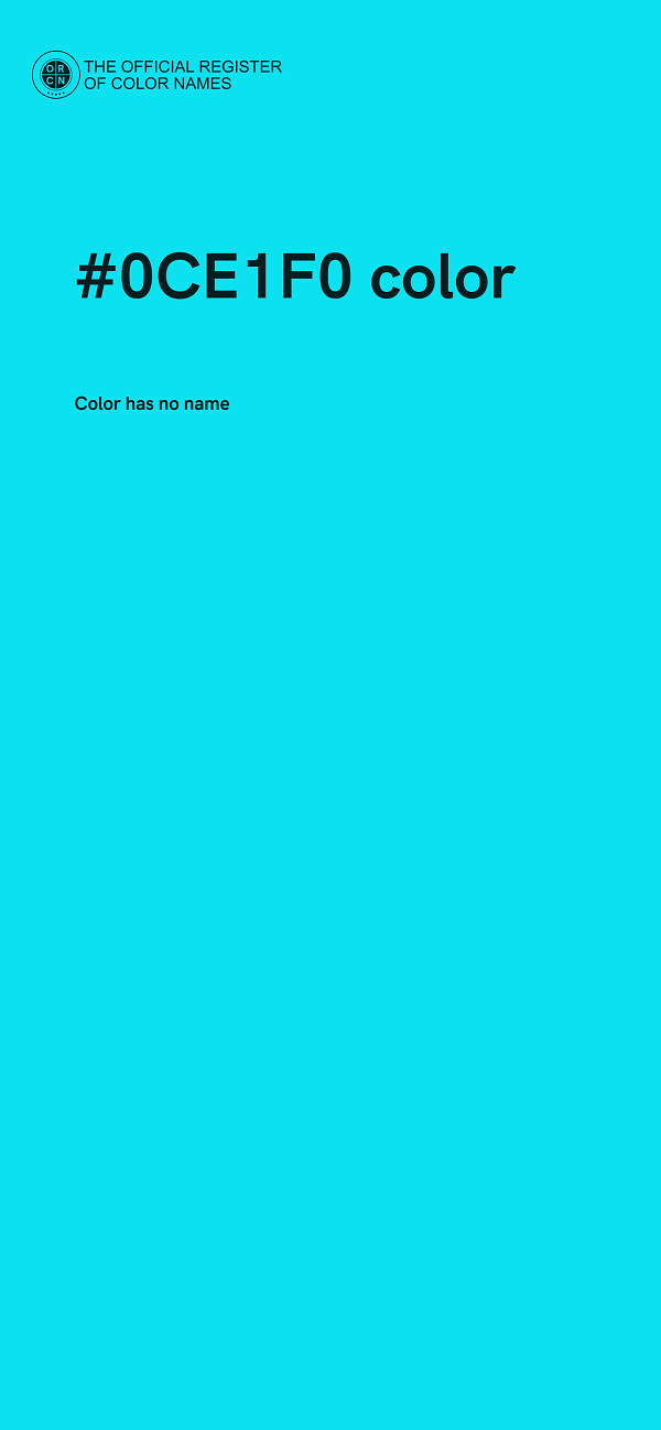 #0CE1F0 color image