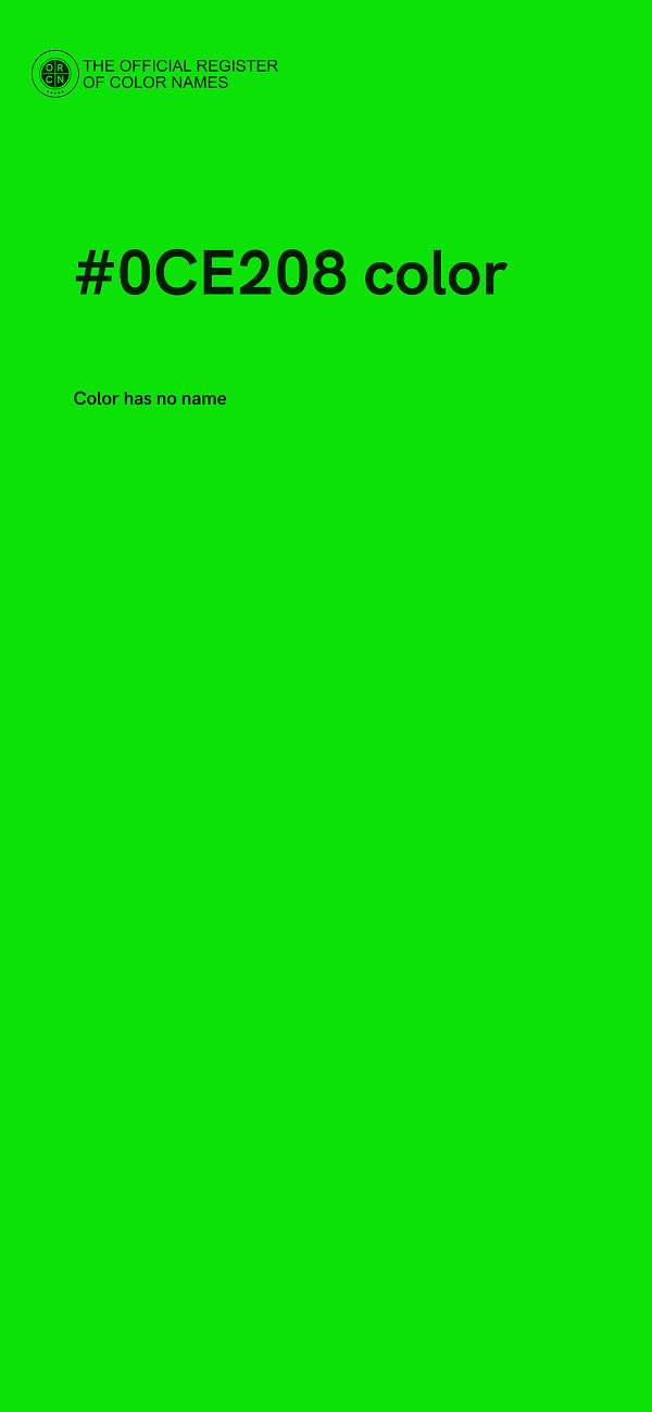 #0CE208 color image