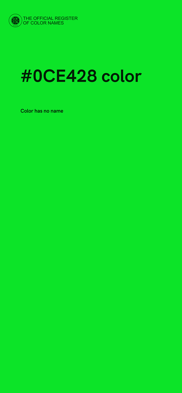 #0CE428 color image